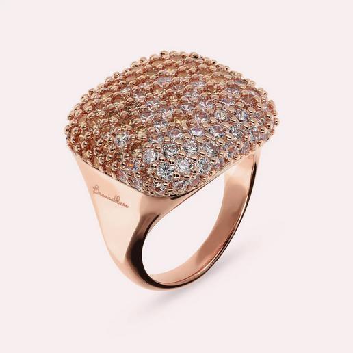 BRONZALLURE ANELLO CON PAVE' CHAMPAGNE