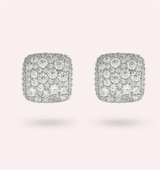 BRONZALLURE ORECCHINI A LOBO QUADRATI