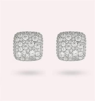 BRONZALLURE ORECCHINI A LOBO QUADRATI