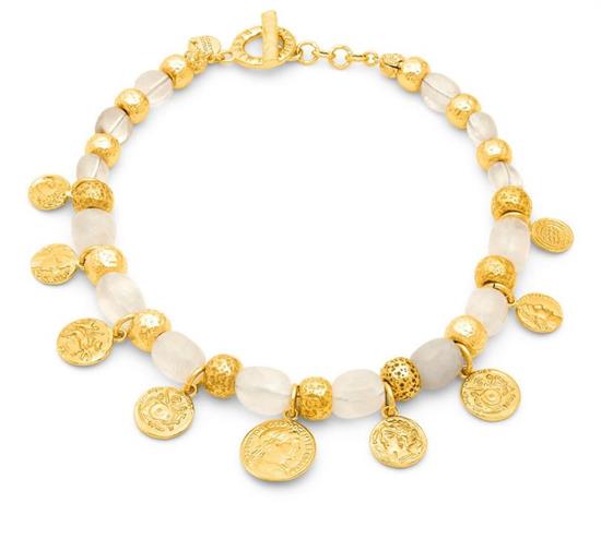 RASPINI COLLANA CRYSTAL MONETE