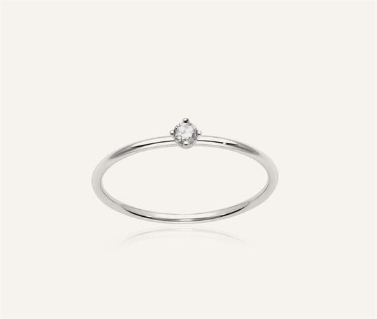 BURATO ANELLO WHITE SOLITAIRE M