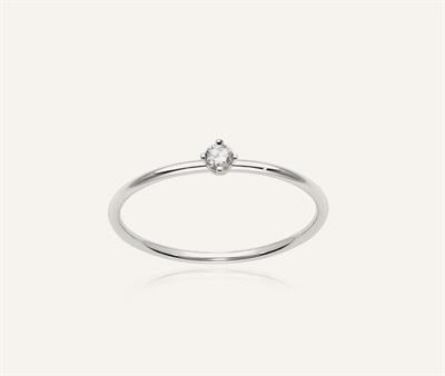 BURATO ANELLO WHITE SOLITAIRE M