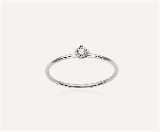 BURATO ANELLO WHITE SOLITAIRE XL