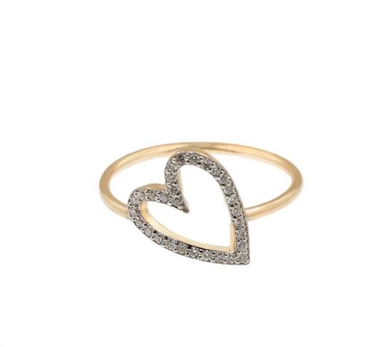 CUORI & FRECCE ANELLO CUORE DIAMANTI