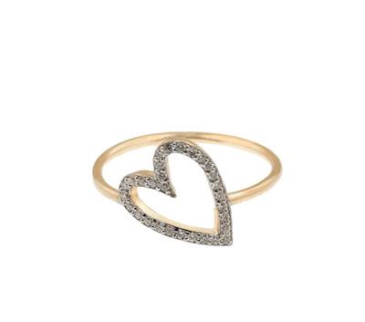 CUORI & FRECCE ANELLO CUORE DIAMANTI