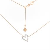 CUORI & FRECCE COLLANA CUORE DIAMANTI