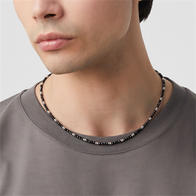 RASPINI COLLANA BEAT SPINELLO NERO