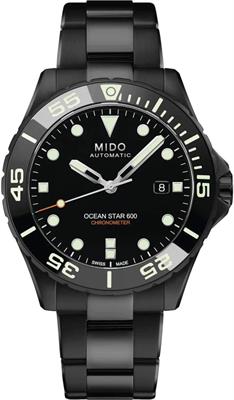 Mido Ocean Star 600 DLC Chronometer quad nero