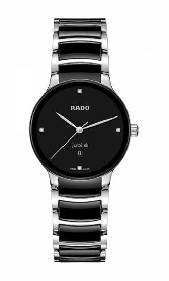 Rado Centrix Diamonds Quartz 30,5 mm nero