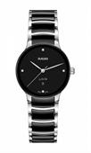 Rado Centrix Diamonds Quartz 30,5 mm nero