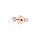 ORECCHINO WHITE SOLITAIRE PIN S