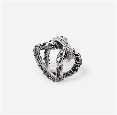 MARIA E LUISA ANELLO UNIQUE CON DIAMANTI