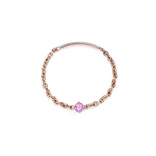 BURATO ANELLO SOLITARIO ROSA SOFT