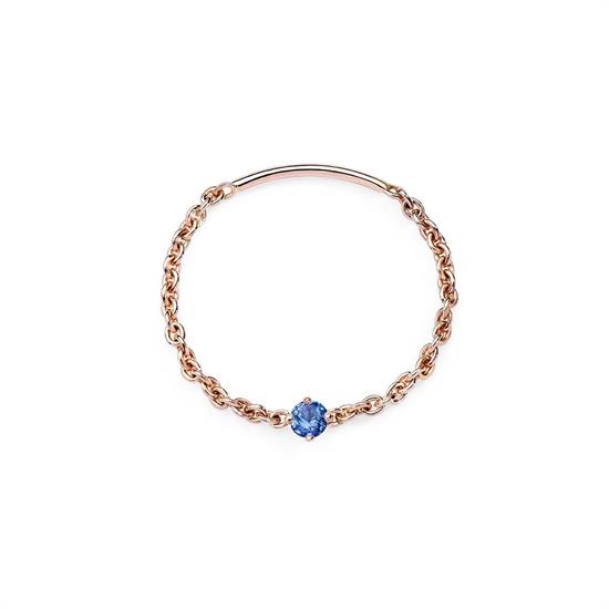 BURATO ANELLO SOFT BLUE SOLITAIRE