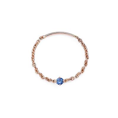 BURATO ANELLO SOFT BLUE SOLITAIRE