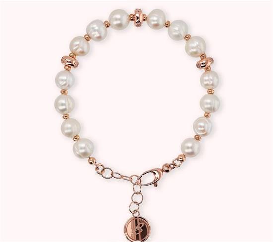 BRACCIALE RONDELLE E PERLE