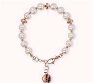 BRACCIALE RONDELLE E PERLE