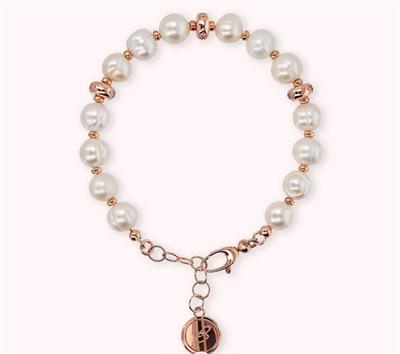 BRACCIALE RONDELLE E PERLE