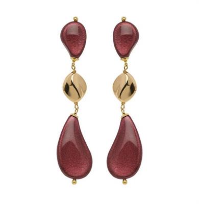 ROSSO PREZIOSO ORECCHINI FLOW